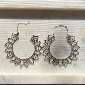 Elegant Silver Hoop Earrings